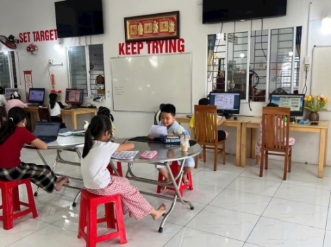 Lớp học tại Anh Ngữ Kim Ngân