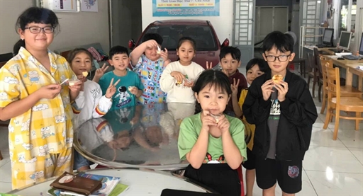 Các hoạt động học tiếng Anh sinh động dành cho học viên thiếu nhi tại trung tâm Kim Ngân