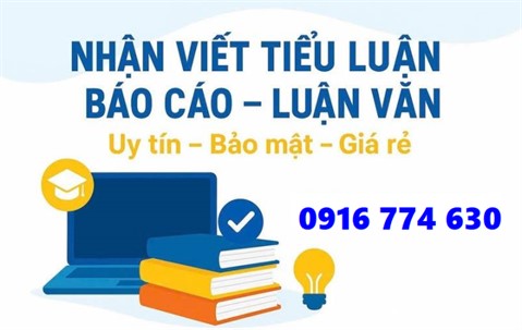 Dịch Vụ Làm Luận Văn Thuê Cần Thơ – Giá Tốt