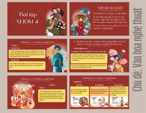 Slide chủ đề văn hóa nghệ thuật