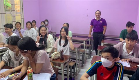 Giờ ôn luyện của học sinh tại Trung tâm Điểm 10 Cần Thơ.