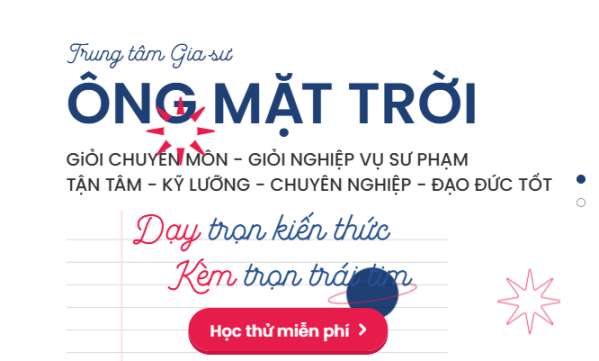 Hình ảnh từ website trung tâm Ông Mặt Trời