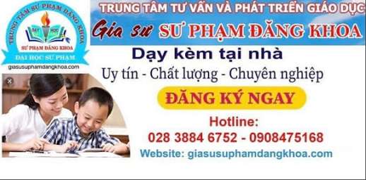 Trung Tâm Gia Sư Đăng Khoa