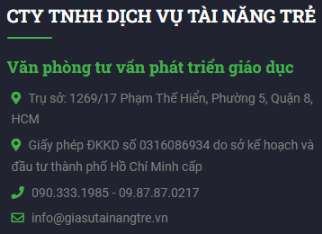 Trung Tâm Gia Sư Tài Năng Trẻ Có Uy Tín?