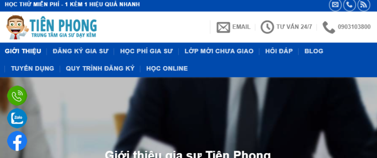 Trung tâm gia sư Tiên Phong có uy tín không?